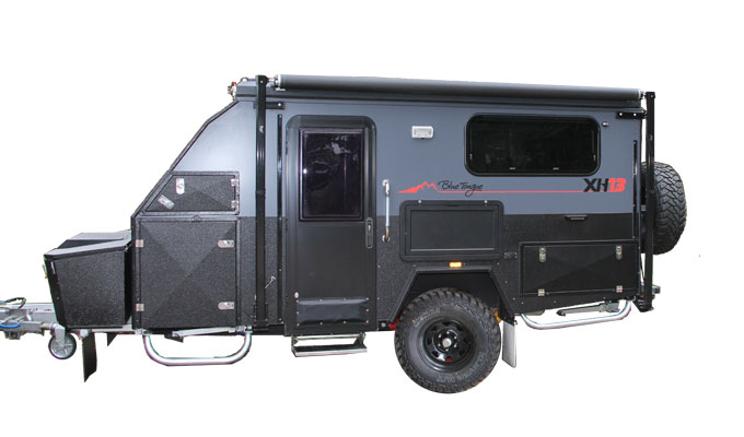 blue tongue xh13 hybrid caravan