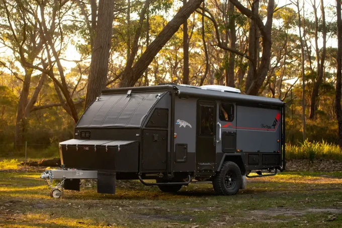 blue tongue camper xh16 hybrid caravan